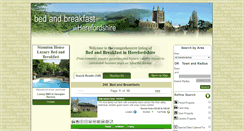 Desktop Screenshot of bedandbreakfastinherefordshire.info