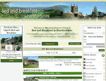 Tablet Screenshot of bedandbreakfastinherefordshire.info